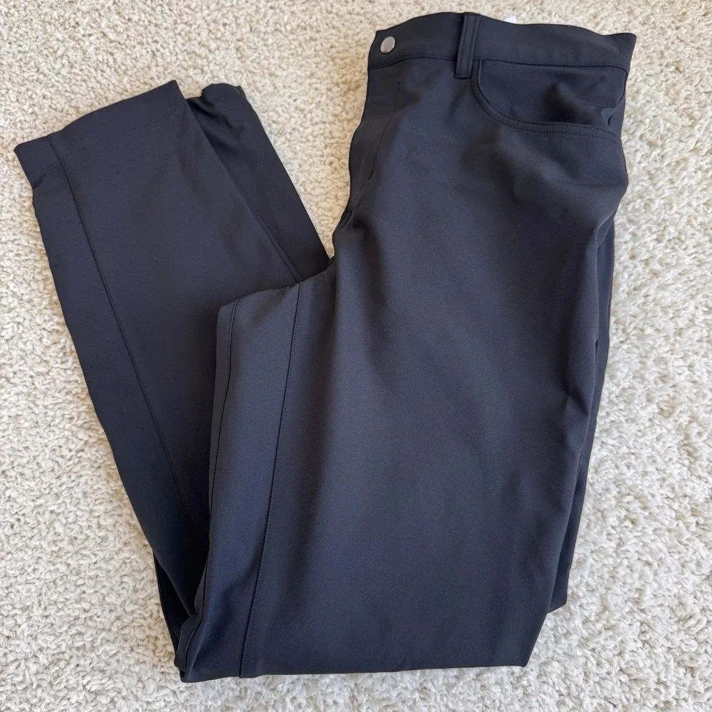 State & Liberty Men's Performance Golf Dress Pants Black Size 34 Athletic Fit